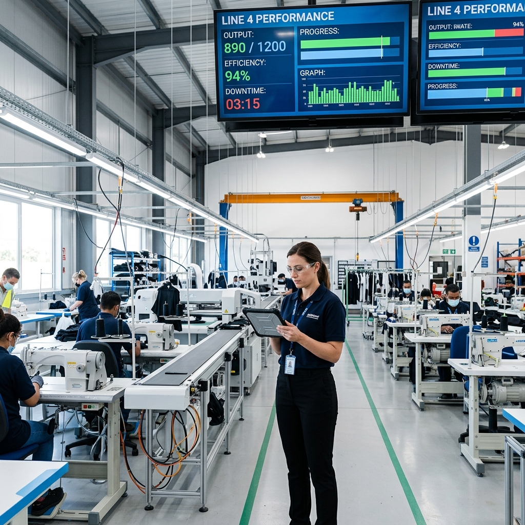 Smart Apparel Manufacturing Floor and Analytics